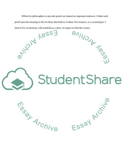 Proof of Gods Existence