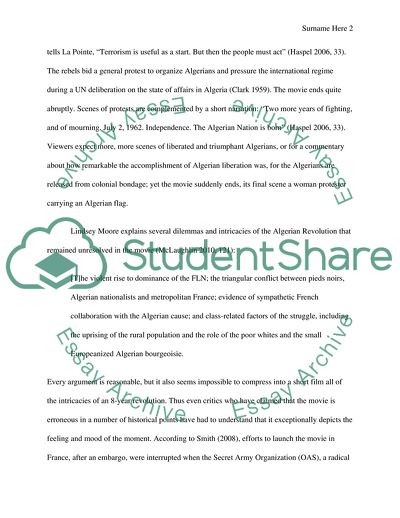 The Most Significant Message of The Battle of Algiers