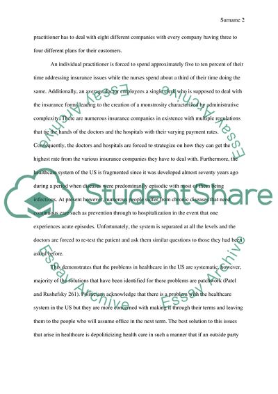 Health Care in United States