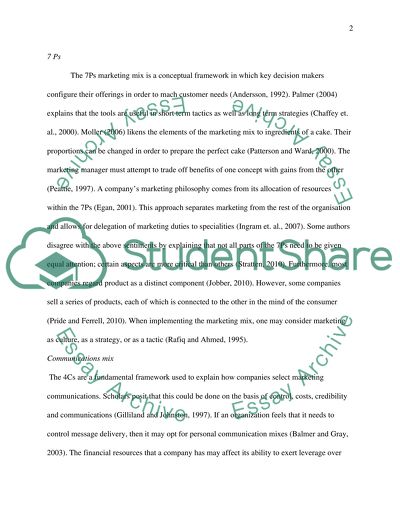 Marketing story analysis