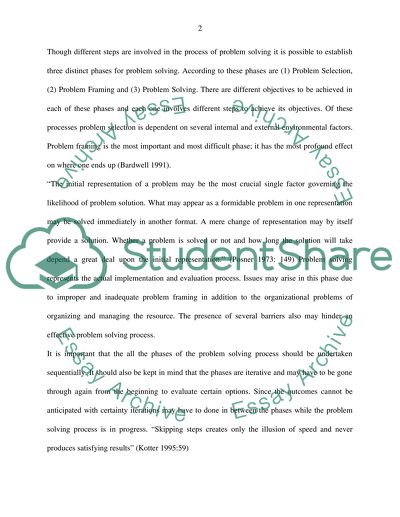 Barriers to Effective Problem Solving
