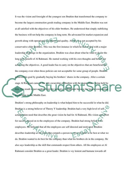 The Leader Who Transformed Al Rahmani