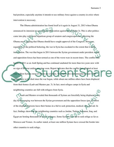 The Politics of Military Action in Syria