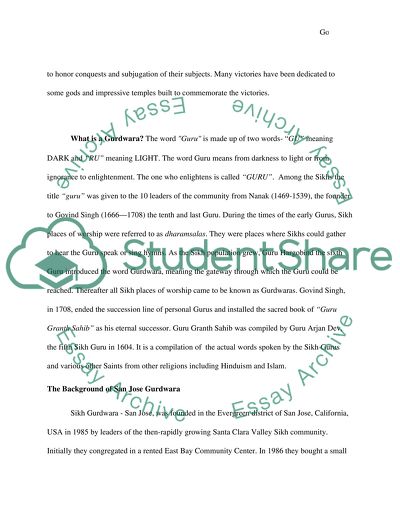 History of the Sikh Temple