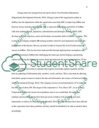 Improving the Effectiveness of JetBlue