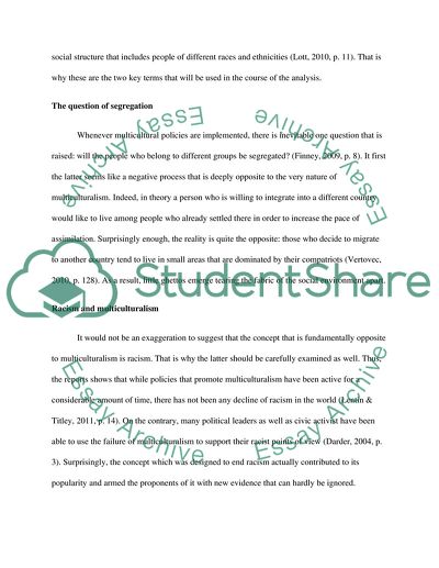 Crisis of Multiculturalism