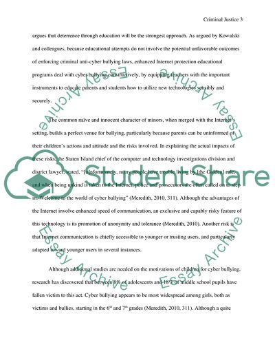 Cyber Bullying - Sealing a Tragic Faith