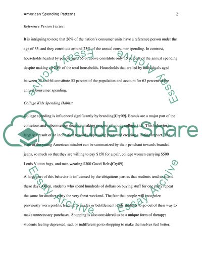 American Spending Patterns