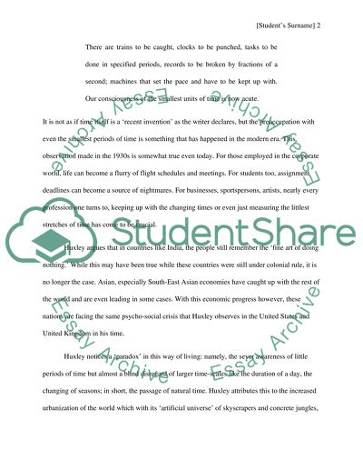 Increasingly Industrialized World in Time and the Machine by Aldous Huxley