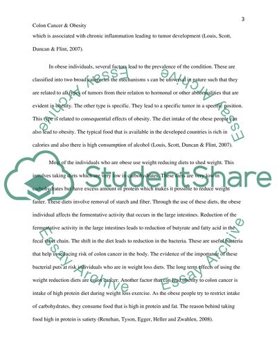 Colon Cancer and Obesity