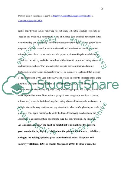 Prison law and penology