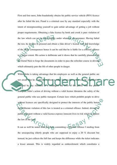 Criminal Law and Violation of Public Interest