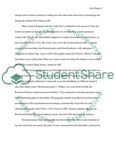 Arts and Crafts Movement in America