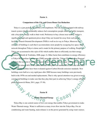 Tokyo as One of the Leading Megalopolis