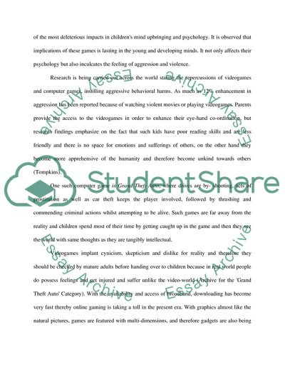 How Grand Theft Auto Affect Kids