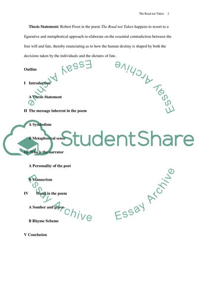 The Road not Taken by Robert Frost