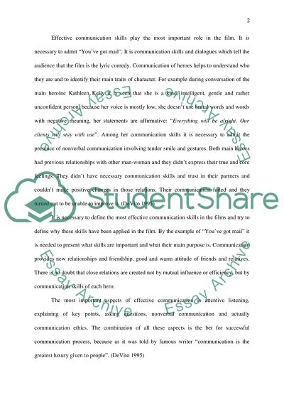 Interpersonal communication report