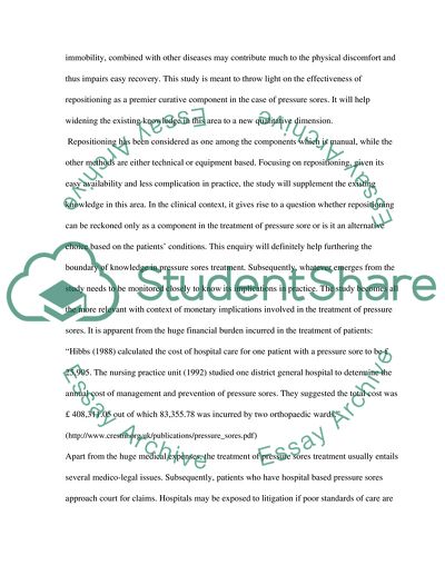 How Effective Repositioning is in the Prevention and Treatment of Pressure Sores in ITU