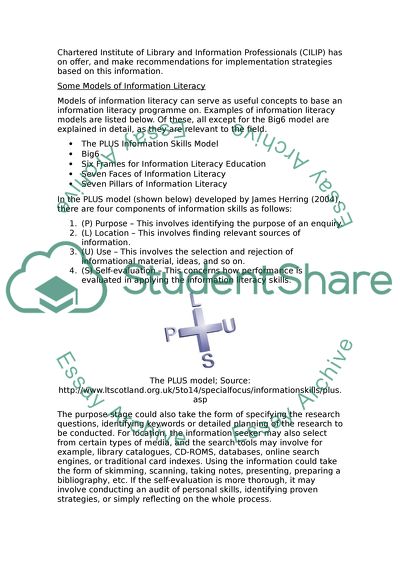 Revised: Implementing an Information Literacy Programme for Librarians