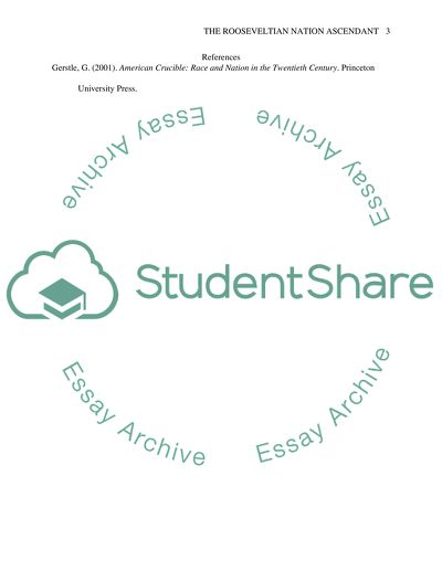 The Rooseveltian Nation Ascendant