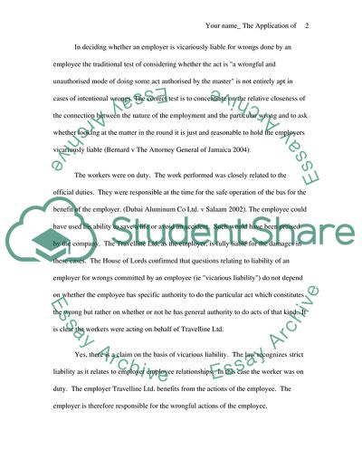 The Application of Civil Law