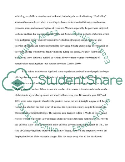 Abortion Challenge in the United States