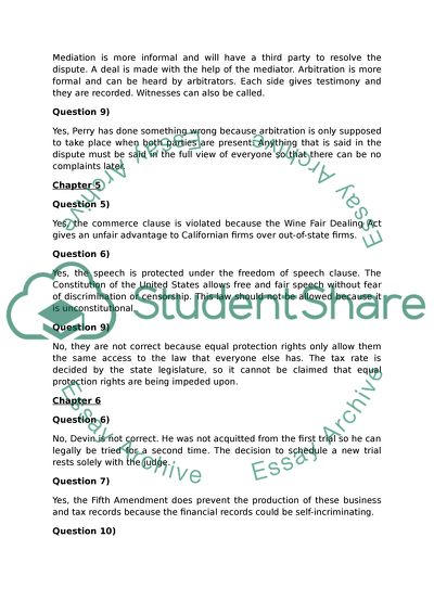 Legal Environment of Business