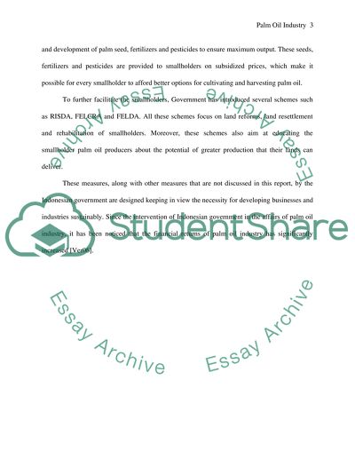 Palm Oil in South East Asia