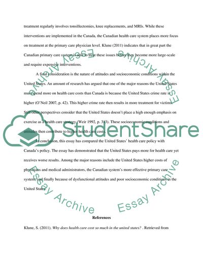 Health Policy Reflection