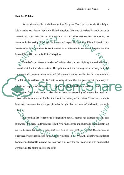 Margaret Thatcher, Leader of the Conservative Party