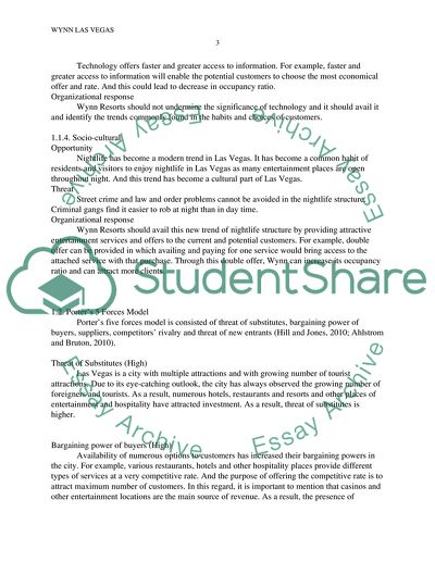 Wynn Las Vegas Environmental Analysis