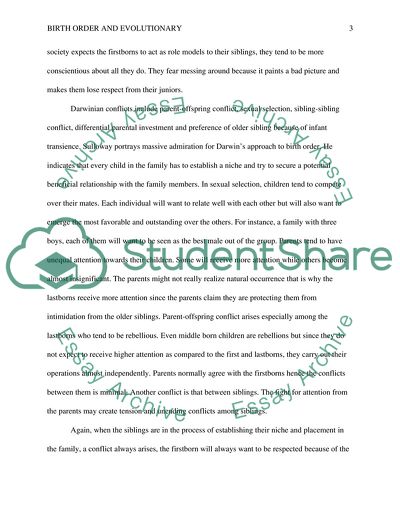 Birth Order and Personality Traits