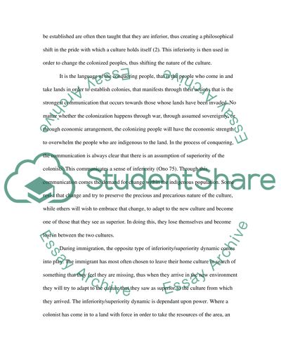 Proposal: Culture and Identity