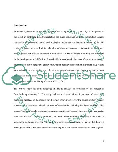 The Evolution of the Concept of Sustainable Marketing