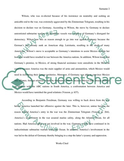 America and the First World War