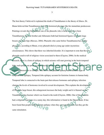 The Mystery of the Death of an Egyptian Pharaoh King