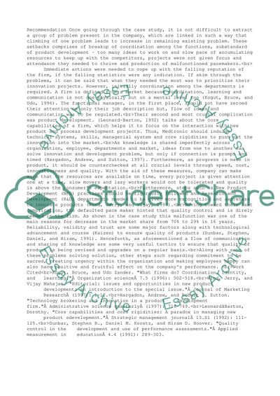 Medtronics Case Study