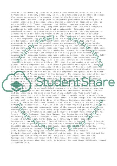 Corporate Governance