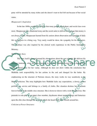 The Necklace by Guy De Maupassant