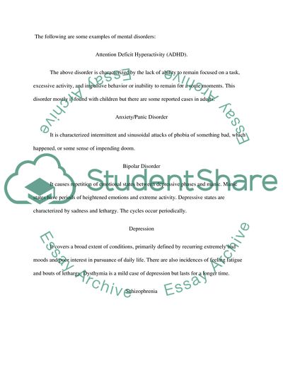 Students with mental illness and depression