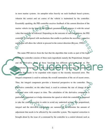 Automatic Controllers for Marine Engineering Systems