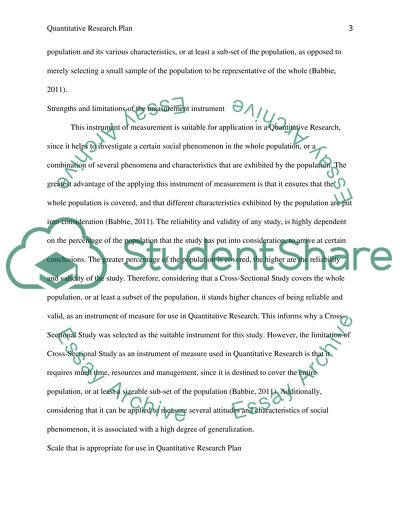 Measurements and Instruments for a Quantitative Research