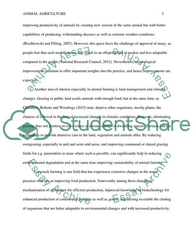 How Your View of Animal Agriculture Has Changed over the Duration