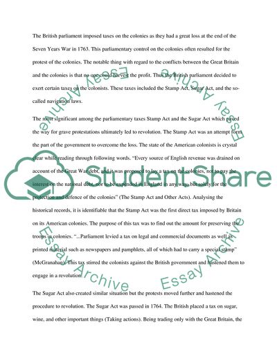 The Rogerian Argument for American Revolution