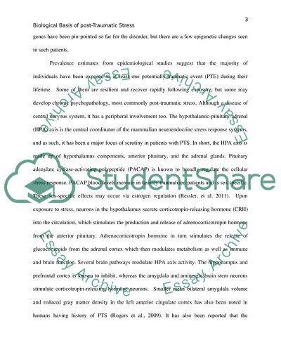 Biological Basis of Post-Traumatic Stress