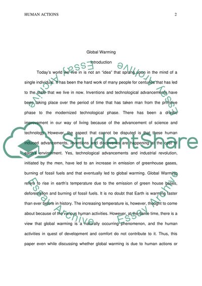 Environmental Studies - Global Warming