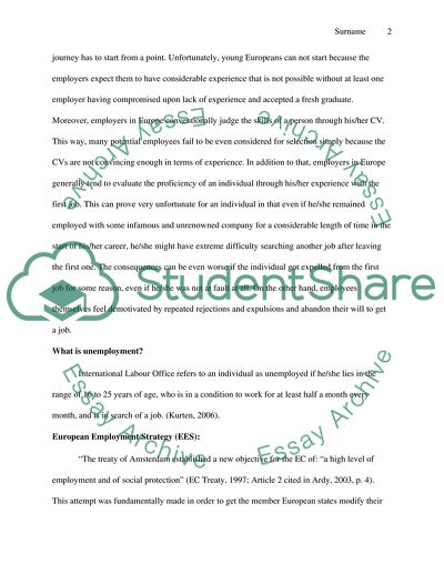 Unemployment in Europe