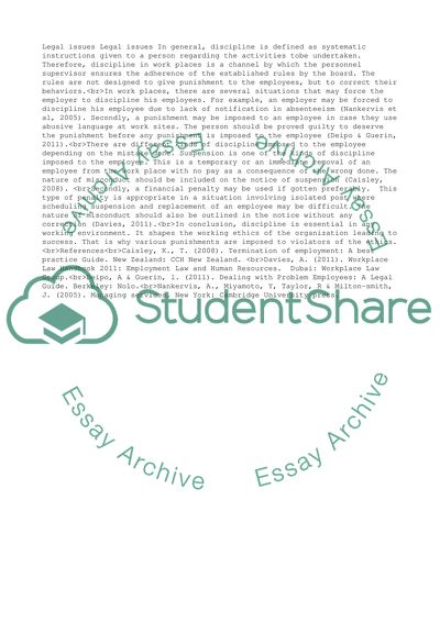 Discipline Is Essential in Any Working Environment