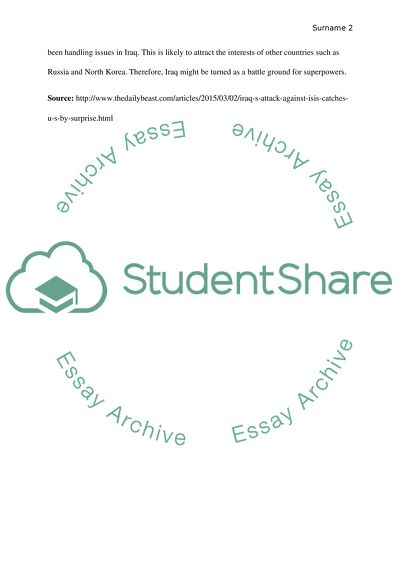 Iraqs Attacks against ISIS Catches US by Surprise