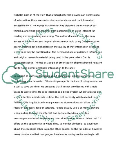 Technology and the Internet